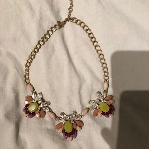 J. Crew Multi Colored Statement Necklace